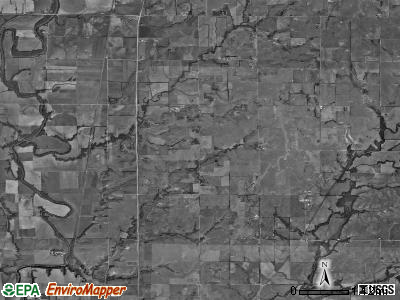 Fairview township, Kansas satellite photo by USGS
