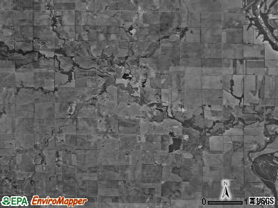 Valverde township, Kansas satellite photo by USGS