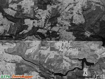 Gravel Hill township, Arkansas satellite photo by USGS