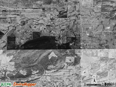 Six Mile township, Arkansas satellite photo by USGS