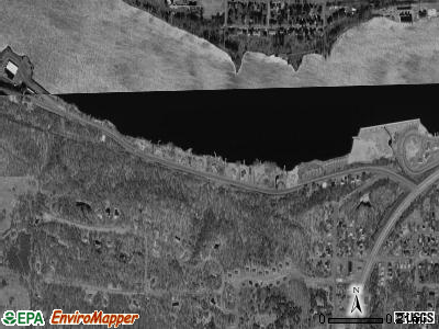Portage township, Michigan satellite photo by USGS