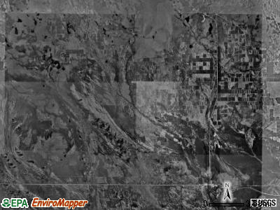 Seney township, Michigan satellite photo by USGS