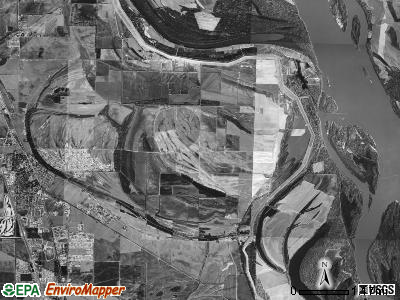 Mound City township, Arkansas satellite photo by USGS