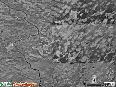 Faithorn township, Michigan satellite photo by USGS