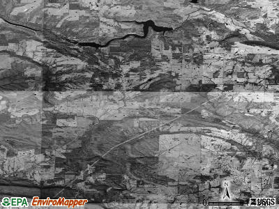 Coffey township, Arkansas satellite photo by USGS