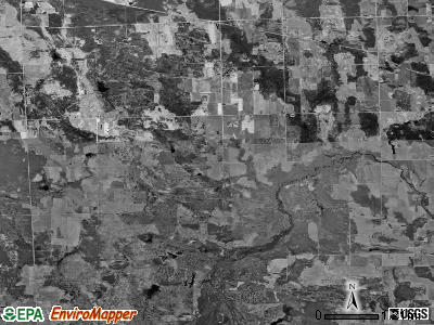 Metz township, Michigan satellite photo by USGS