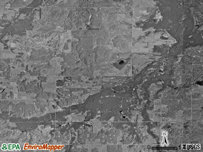 Dover township, Michigan satellite photo by USGS