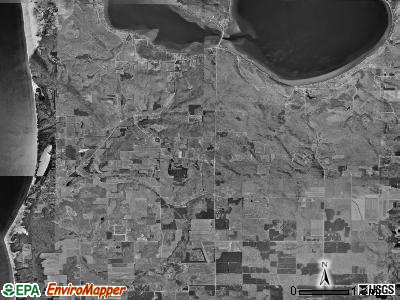 Empire township, Michigan satellite photo by USGS