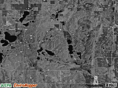 Blue Lake township, Michigan satellite photo by USGS