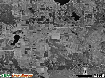 Excelsior township, Michigan satellite photo by USGS