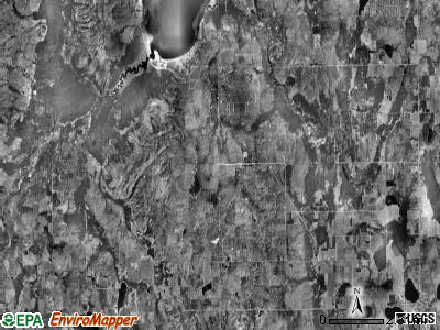 Hawes township, Michigan satellite photo by USGS