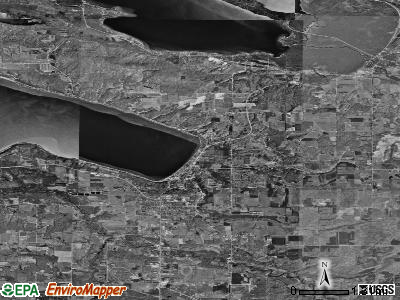 Benzonia township, Michigan satellite photo by USGS