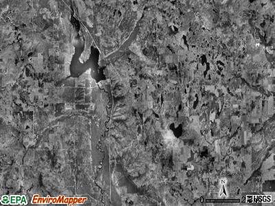 Curtis township, Michigan satellite photo by USGS