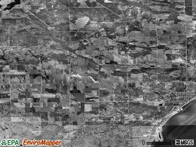 Tawas township, Michigan satellite photo by USGS