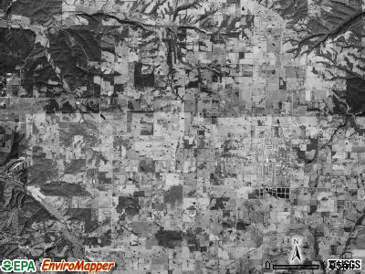 Garland township, Arkansas satellite photo by USGS