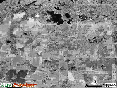 Logan township, Michigan satellite photo by USGS