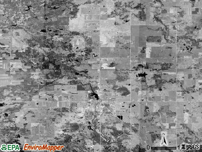 Marion township, Michigan satellite photo by USGS