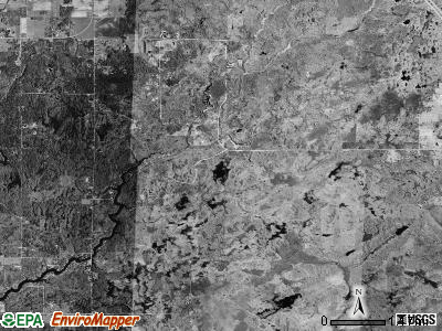 Bourret township, Michigan satellite photo by USGS