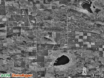 Peacock township, Michigan satellite photo by USGS