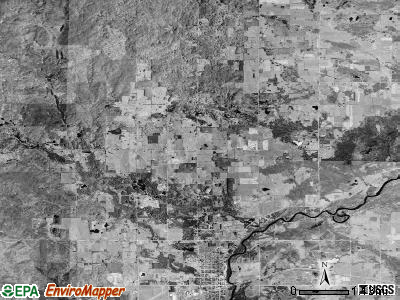 Osceola township, Michigan satellite photo by USGS