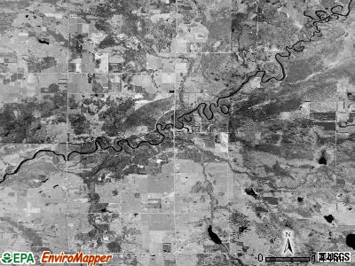 Sylvan township, Michigan satellite photo by USGS