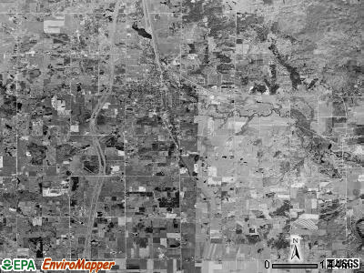Richmond township, Michigan satellite photo by USGS