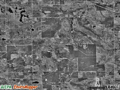 Yates township, Michigan satellite photo by USGS