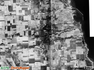 Sand Beach township, Michigan satellite photo by USGS
