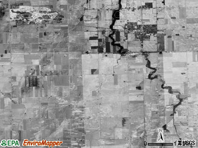Winsor township, Michigan satellite photo by USGS