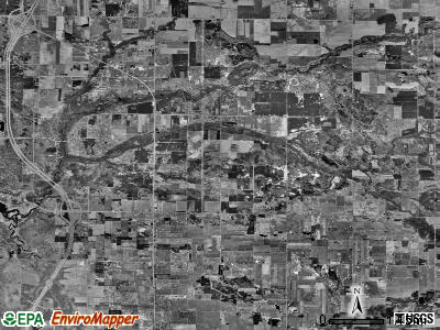 Weare township, Michigan satellite photo by USGS