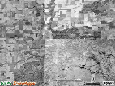 Denver township, Michigan satellite photo by USGS