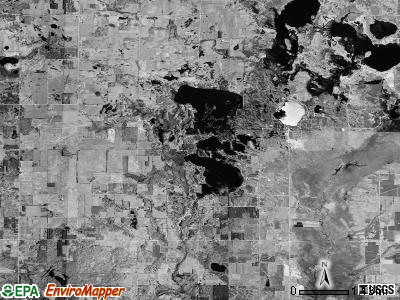 Martiny township, Michigan satellite photo by USGS