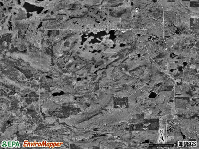 Merrill township, Michigan satellite photo by USGS
