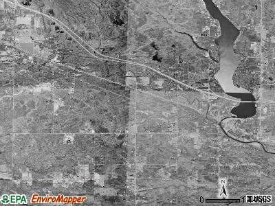 Jerome township, Michigan satellite photo by USGS