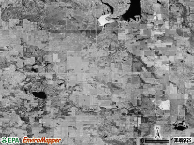 Broomfield township, Michigan satellite photo by USGS