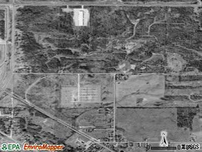 Midland township, Michigan satellite photo by USGS