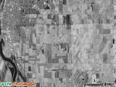 Portsmouth township, Michigan satellite photo by USGS