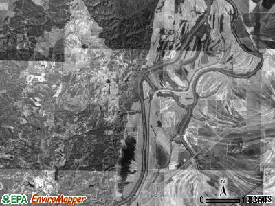 Johnson township, Arkansas satellite photo by USGS