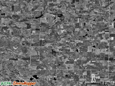 Everett township, Michigan satellite photo by USGS