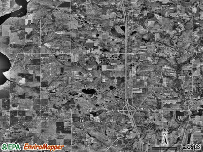 Aetna township, Michigan satellite photo by USGS