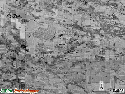 Millbrook township, Michigan satellite photo by USGS