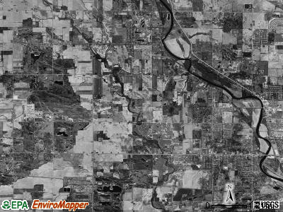 Thomas township, Michigan satellite photo by USGS