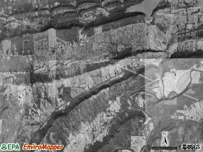 Barber township, Arkansas satellite photo by USGS
