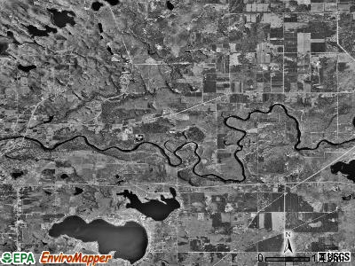 Brooks township, Michigan satellite photo by USGS