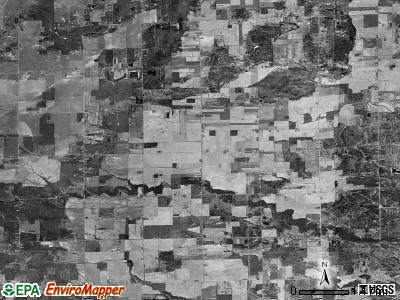 Fremont township, Michigan satellite photo by USGS