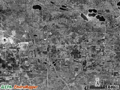 Dalton township, Michigan satellite photo by USGS