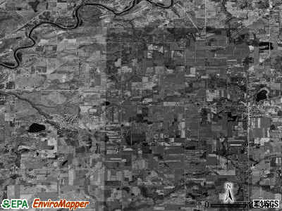 Ashland township, Michigan satellite photo by USGS