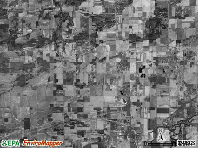 Brady township, Michigan satellite photo by USGS