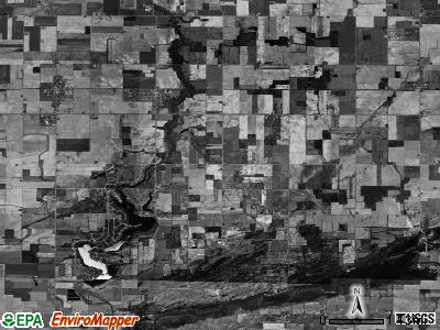 Fulton township, Michigan satellite photo by USGS