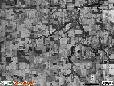 Hazelton township, Michigan satellite photo by USGS